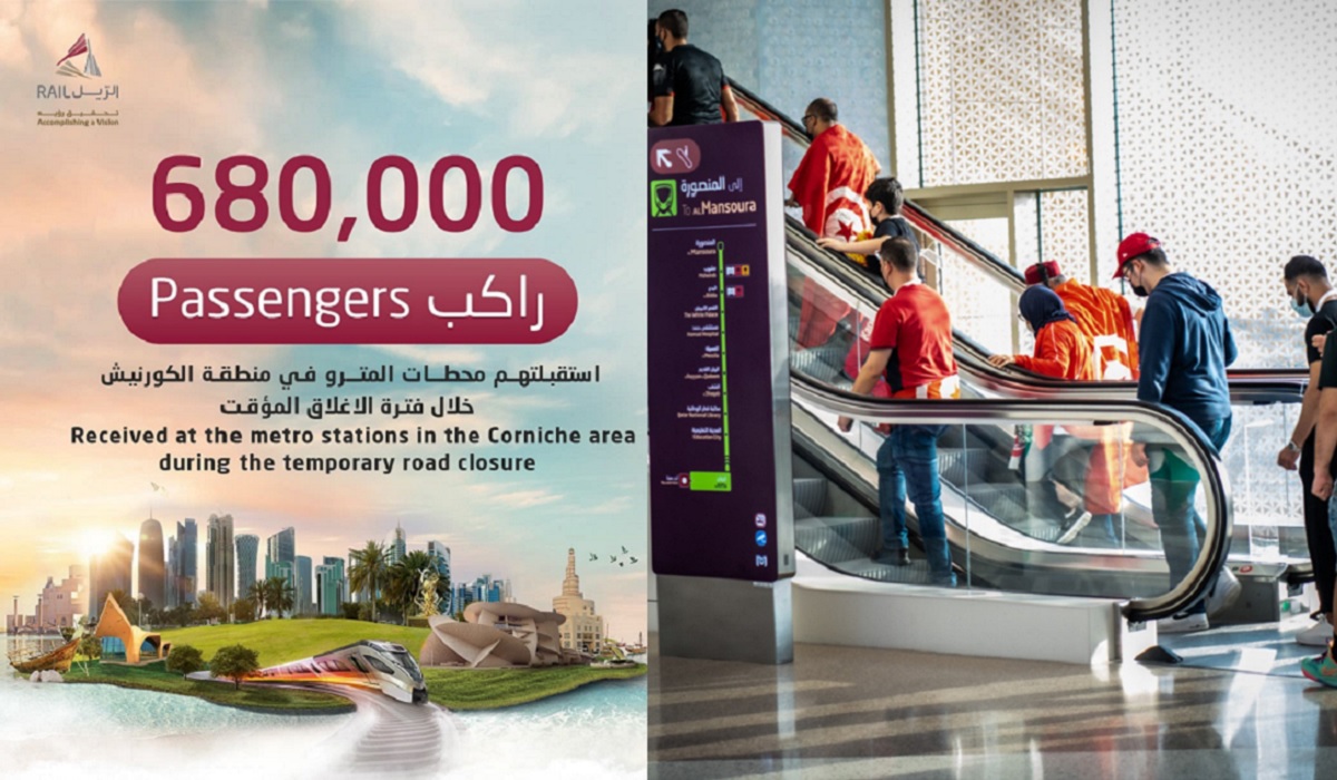 Doha Metro stations in Corniche area receive 680 000 passengers in 9 days